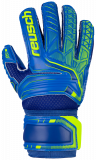 Reusch Attrakt SG Extra Finger Support Junior 5072830 4949 blue yellow front
